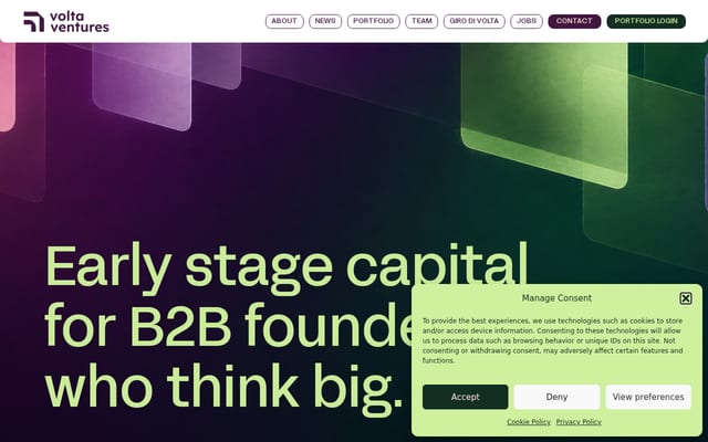 Screenshot of volta.ventures