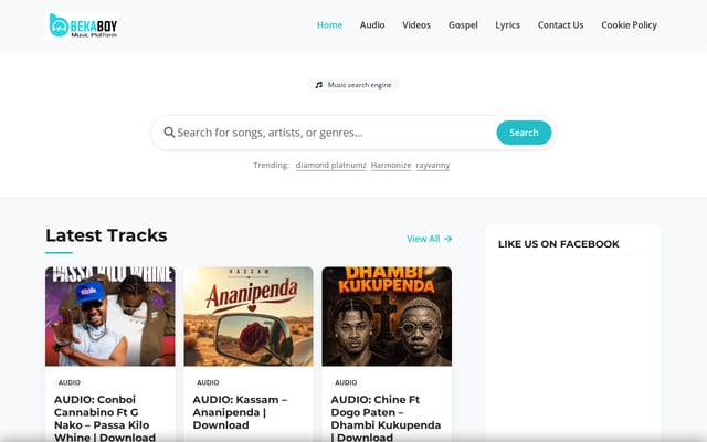 Screenshot of bekaboy.com