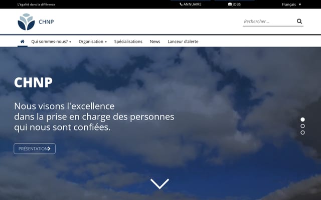 Screenshot of chnp.lu