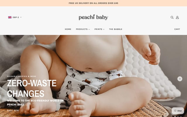 Screenshot of peachibaby.com