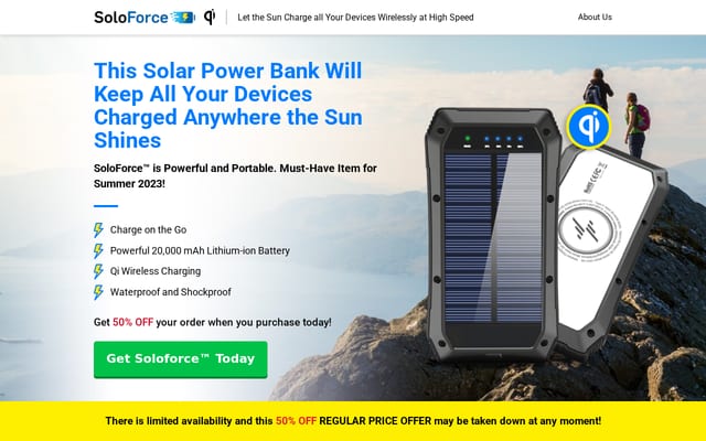 Screenshot of getsoloforce.com