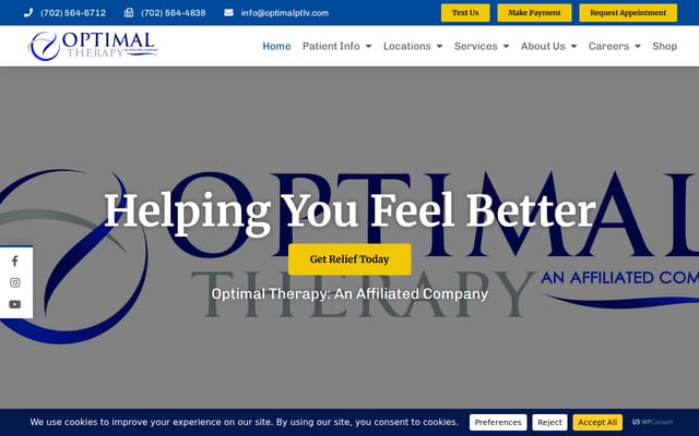 Screenshot of optimalptlv.com