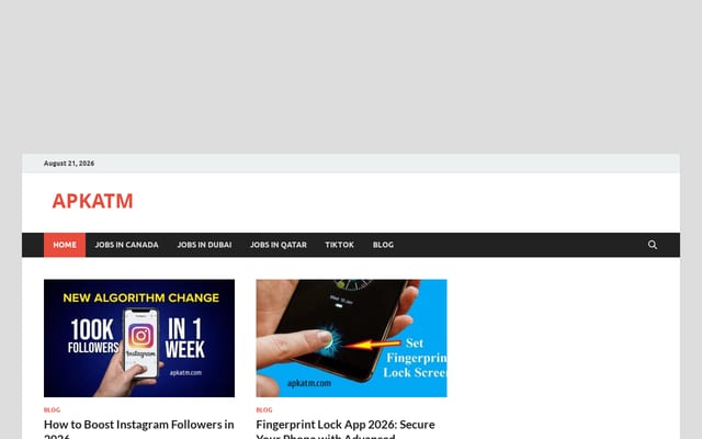Screenshot of apkatm.com