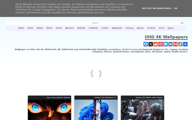 Screenshot of uhdpaper.com