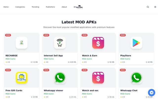 Screenshot of hexapk.com