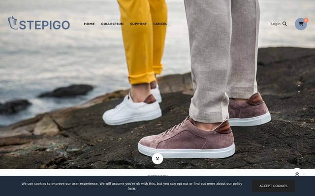 Screenshot of stepigo.com