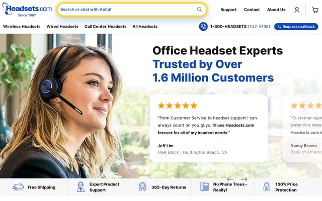 Screenshot of 1800headsets.ca