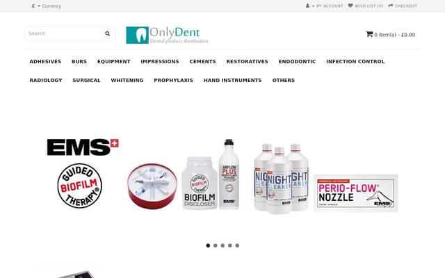 Screenshot of onlydent.co.uk