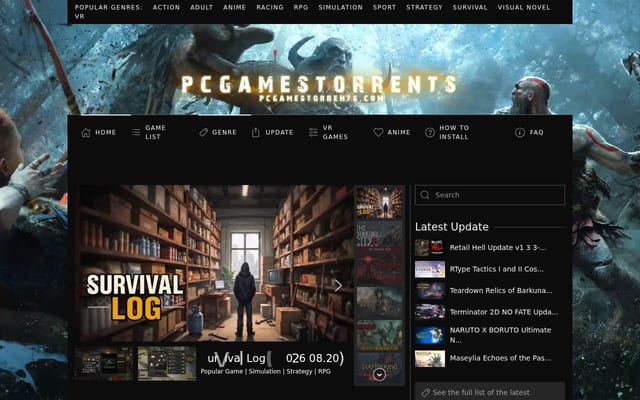 Screenshot of gamestorrent.co