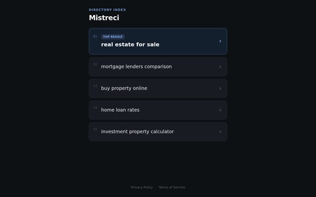 Screenshot of mistreci.cc