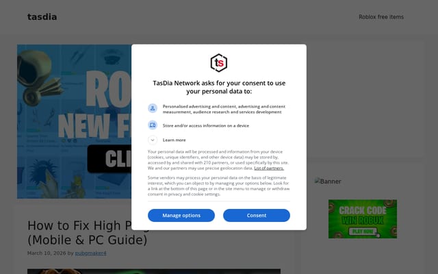 Screenshot of tasdia.com