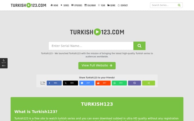 Screenshot of 1turkish123.com
