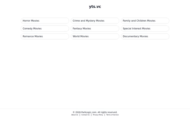 Screenshot of yts.vc