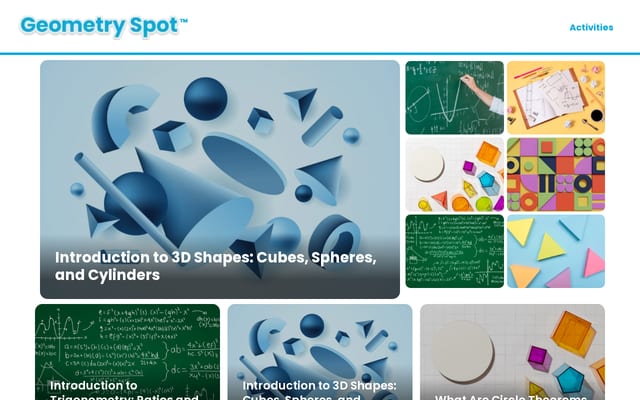 Screenshot of geometryspot.com
