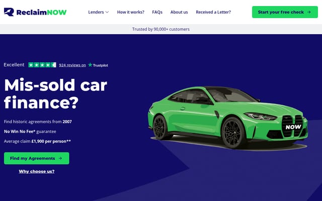 Screenshot of reclaimnow.com