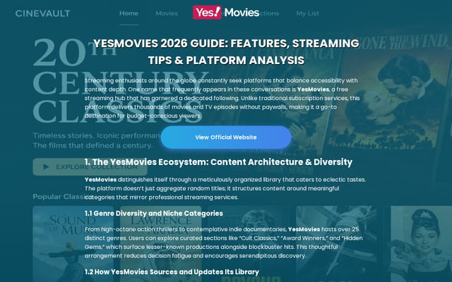 Screenshot of yesmovies.baby