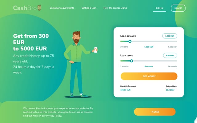 Screenshot of cashbro.net