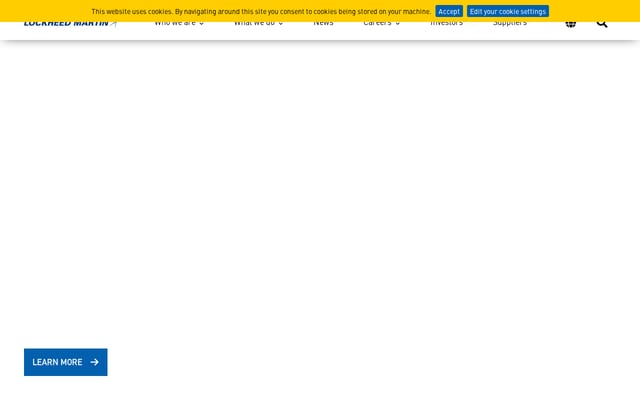 Screenshot of lockheedmartin.com