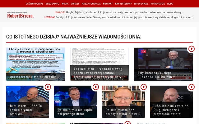 Screenshot of robertbrzoza.pl