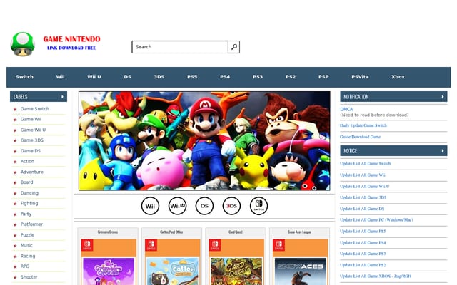 Screenshot of nswgame.com