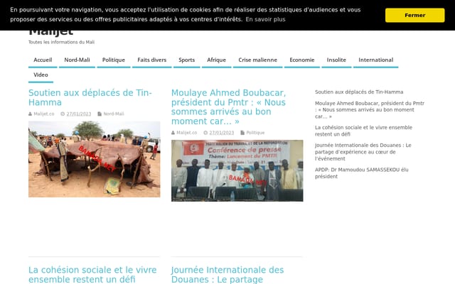 Screenshot of malijet.co