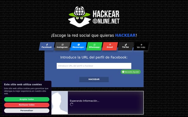 Screenshot of hackearonline.net