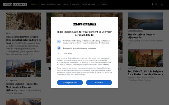 Screenshot of indiaimagine.com
