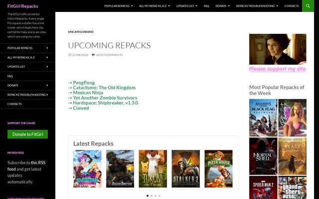 Screenshot of fitgirl-repacks.site