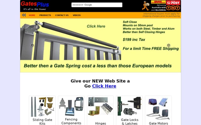 Screenshot of gatesplus.com.au