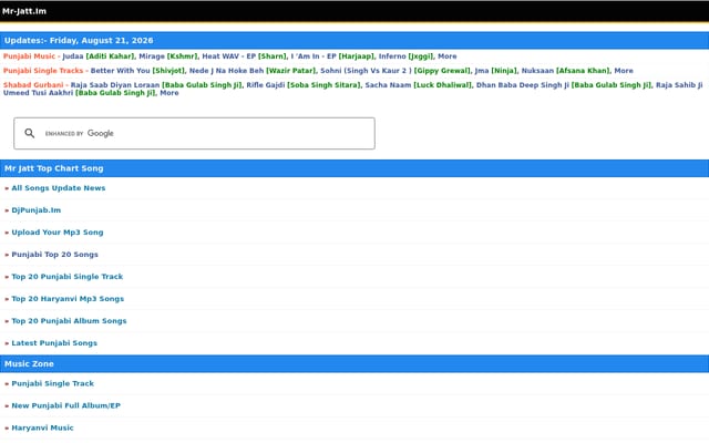Screenshot of mr-jatt.im