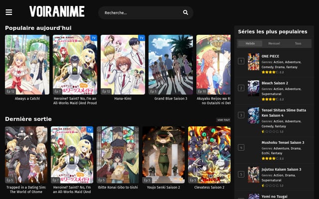 Screenshot of voiranime.casa