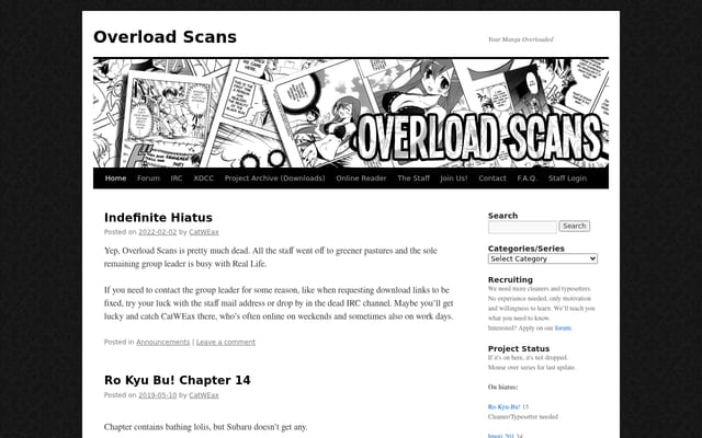 Screenshot of overloadscans.info