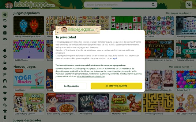Screenshot of isladejuegos.com