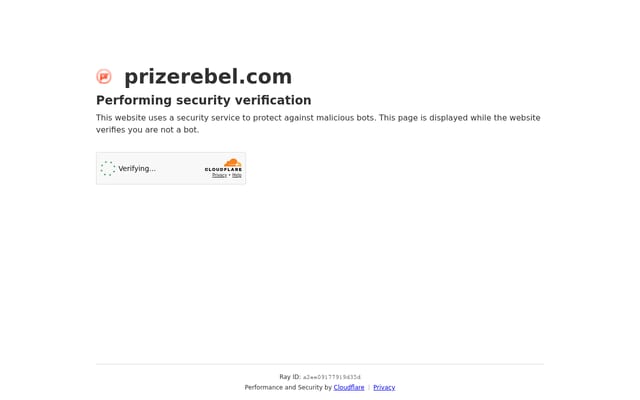 Screenshot of prizerebel.com