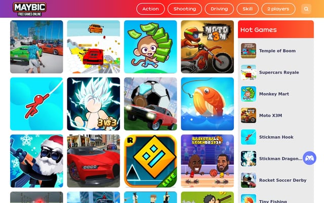 Screenshot of maybic.com
