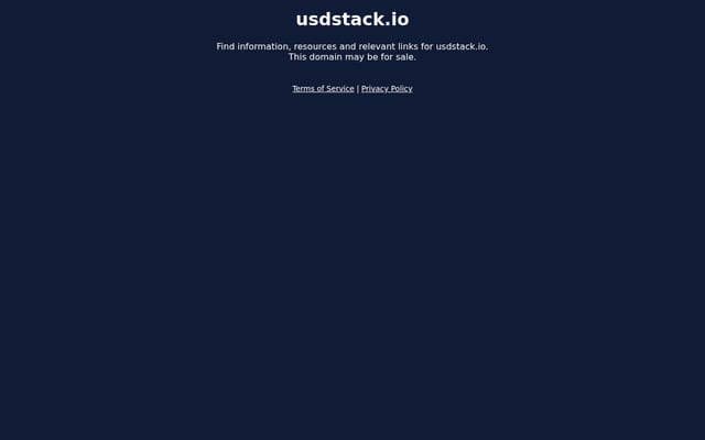 Screenshot of usdstack.io