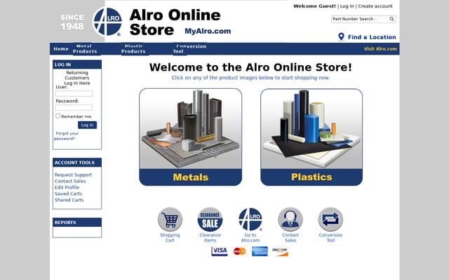 Screenshot of myalro.com