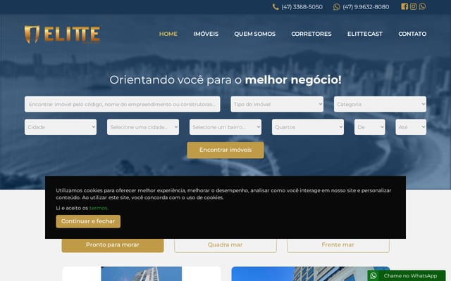 Screenshot of elitte.com.br