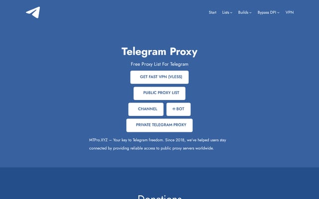 Screenshot of mtpro.xyz