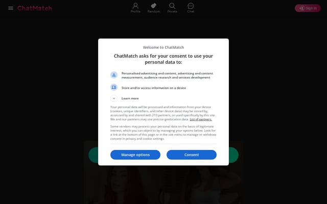 Screenshot of chatmatch.app