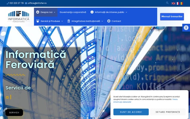 Screenshot of infofer.ro