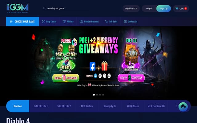 Screenshot of iggm.com