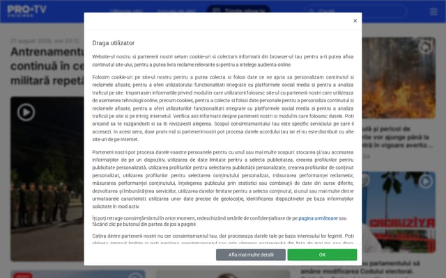 Screenshot of protv.md