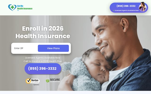 Screenshot of getmehealthinsurance.org