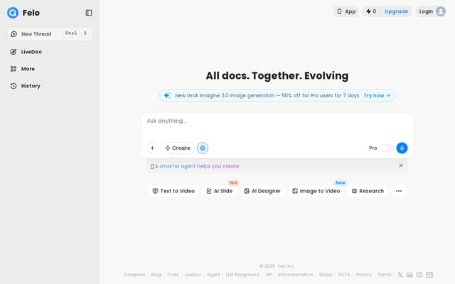 Screenshot of felo.ai