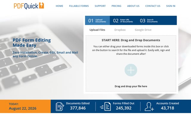 Screenshot of pdfquick.com