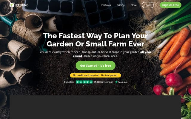 Screenshot of seedtime.us