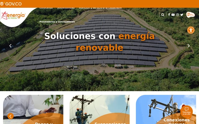 Screenshot of eep.com.co