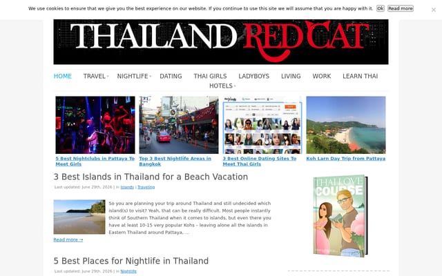 Screenshot of thailandredcat.com