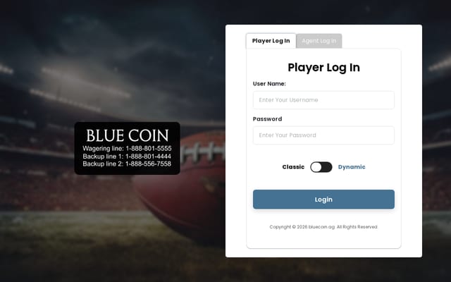 Screenshot of bluecoin.ag